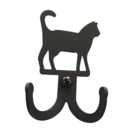 Village Wrought Iron Village Wrought Iron WH-D-6 Cat Double Wall Hook WH-D-6